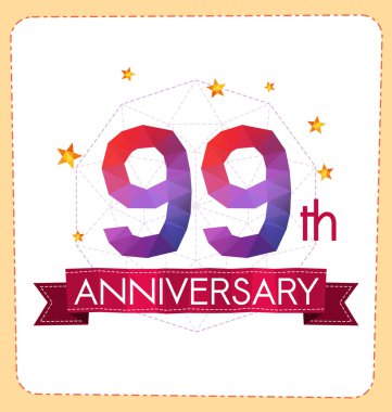 poligonal numara yıldönümü logosu