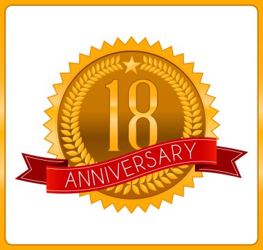 Klasik altın yıldönümü logosu