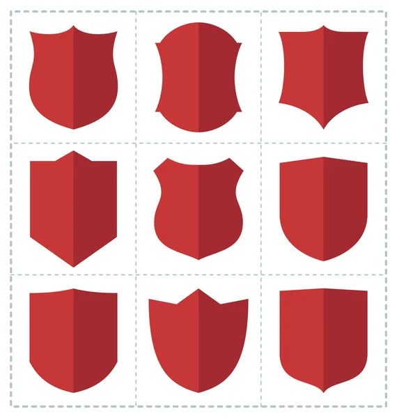 Collection d'icône de bouclier — Image vectorielle