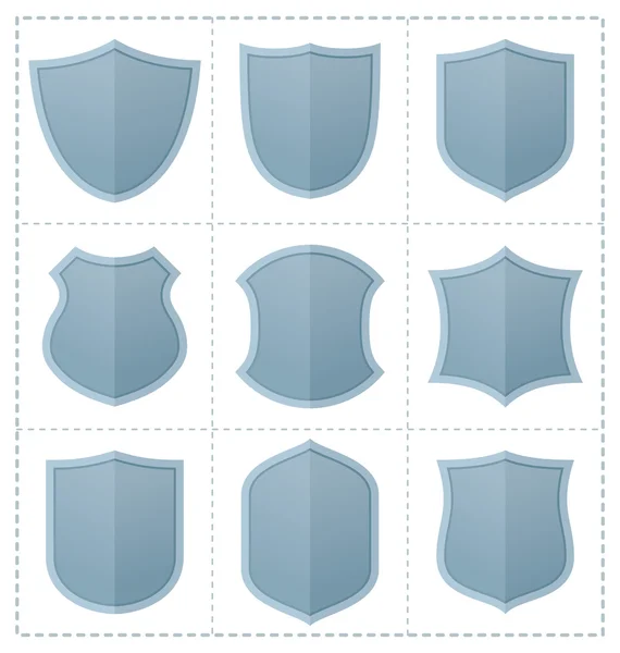 Collection of shield icon — Stock Vector