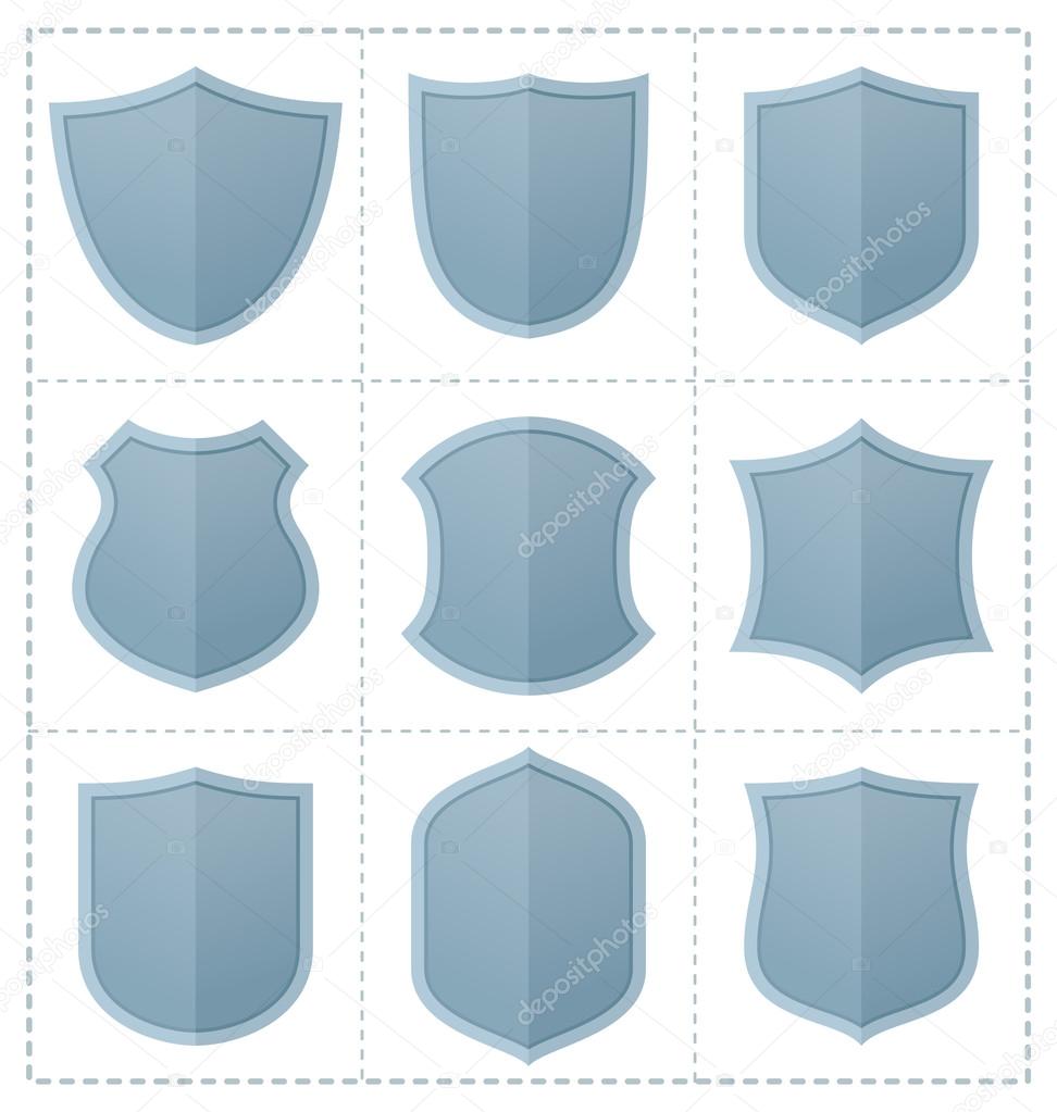 collection of shield icon