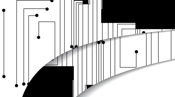 Illustrazione circuito stampato — Vettoriale Stock