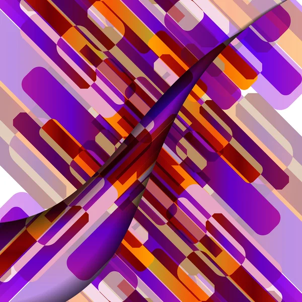 Abstrakt geometrisk form illustration — Stock vektor