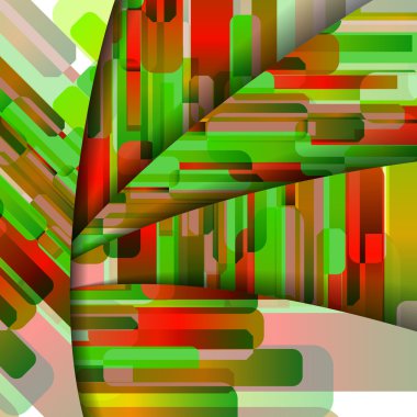 soyut renkli resimde