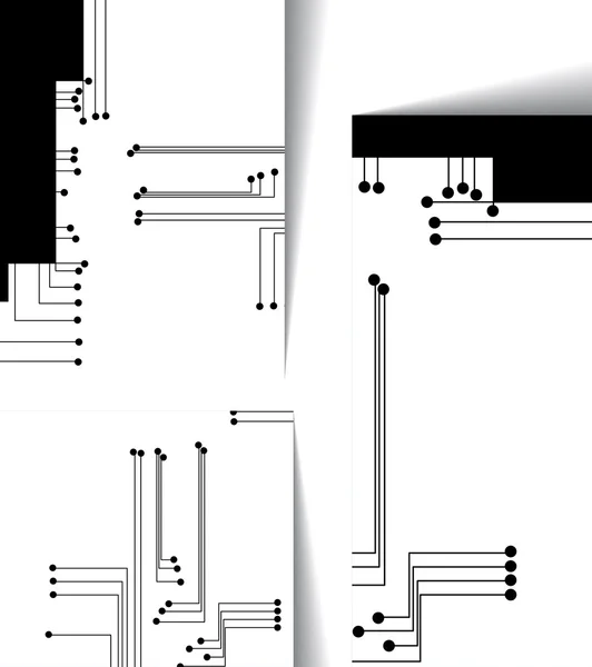 Illustrazione circuito stampato — Vettoriale Stock