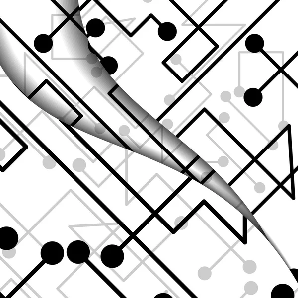 Circuit board illustration — Stock Vector