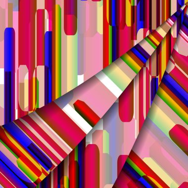 soyut kare illüstrasyon