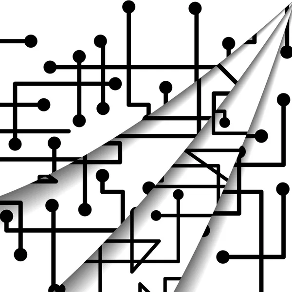 Leiterplattenabbildung — Stockvektor