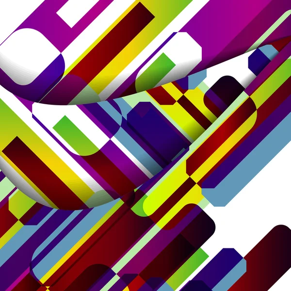 Illustration colorée abstraite — Image vectorielle