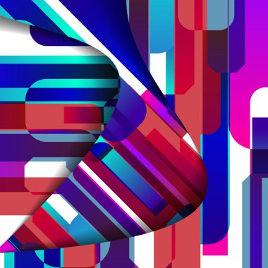 soyut renkli resimde