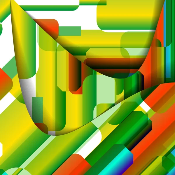 Ilustração colorida abstrata — Vetor de Stock