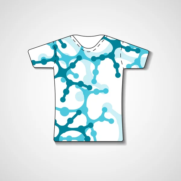 Ilustração abstrata na t-shirt — Vetor de Stock