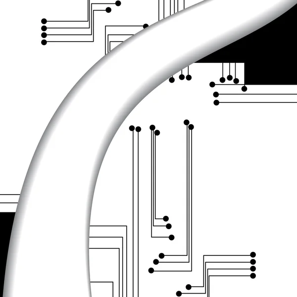 Ilustración de placa de circuito — Archivo Imágenes Vectoriales