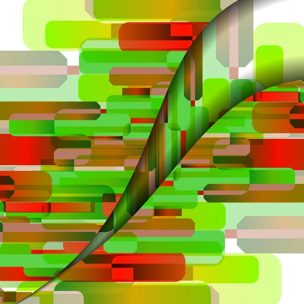 Abstrakte geometrische Formdarstellung — Stockvektor