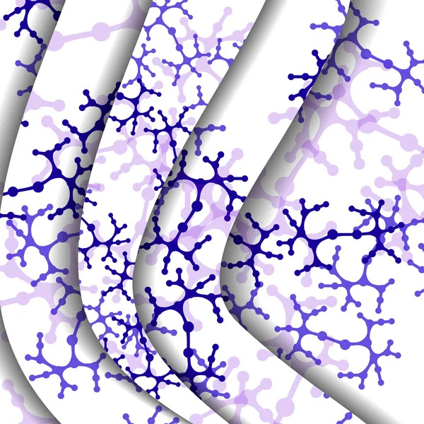 DNA färgglada illustration — Stockový vektor