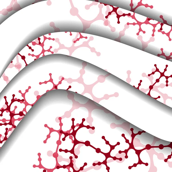 Illustrazione colorata del DNA — Vettoriale Stock