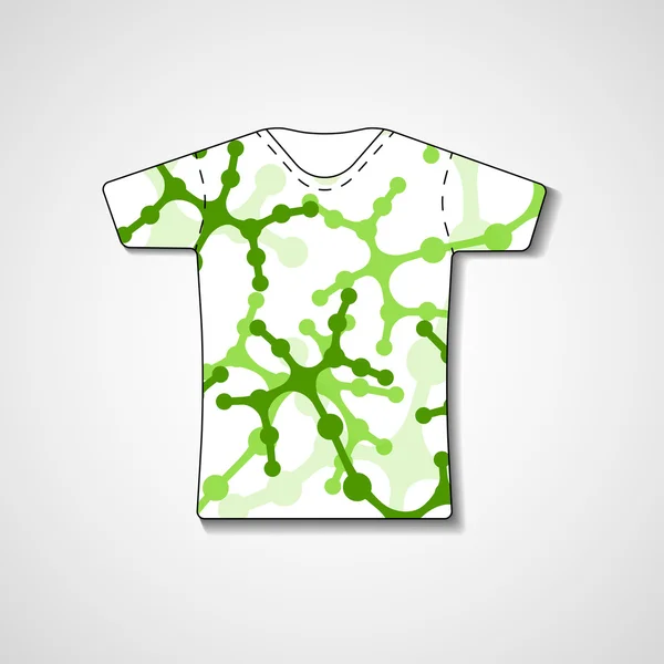 Abstract illustration on t-shirt — Stock Vector