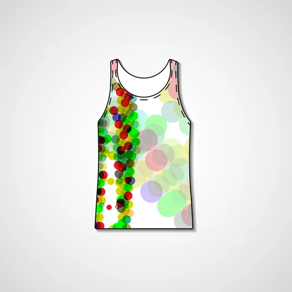 Abstract illustration on singlet — Stock Vector