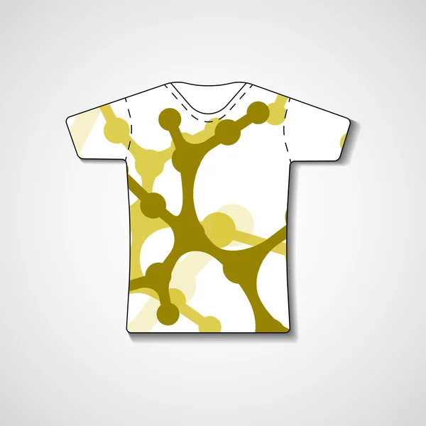 Illustration abstraite sur t-shirt — Image vectorielle