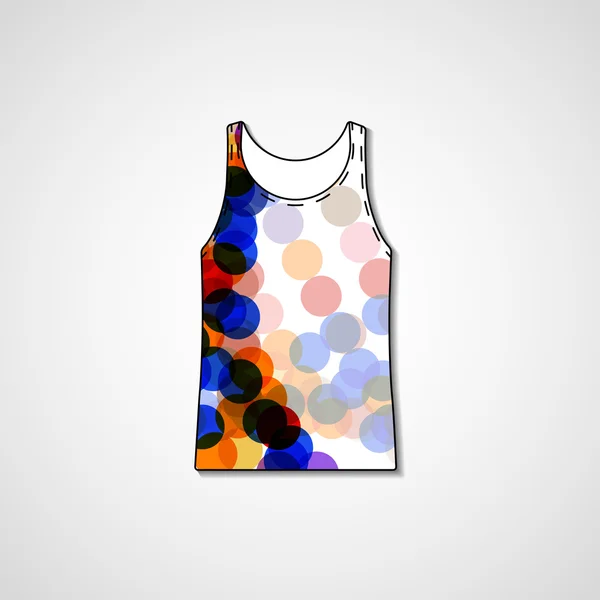 Abstrakta illustrationen på singlet — Stock vektor