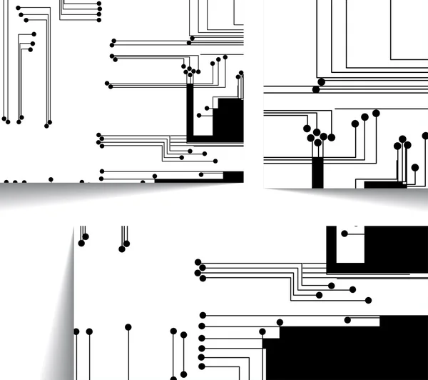 Illustrazione circuito stampato — Vettoriale Stock