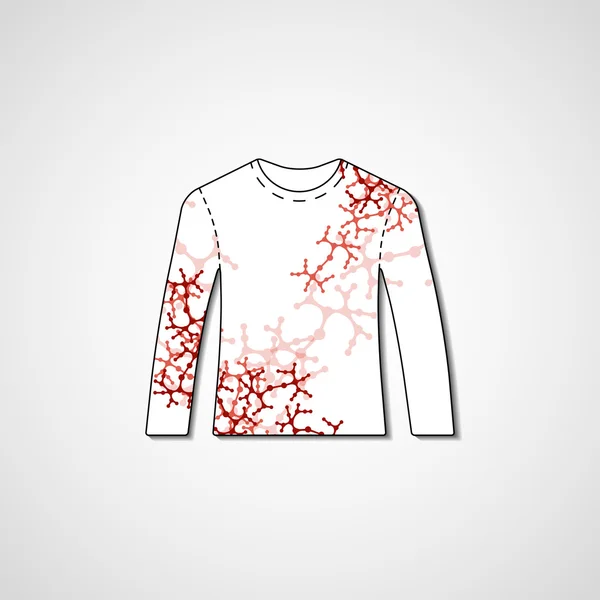 Illustration abstraite sur pull — Image vectorielle