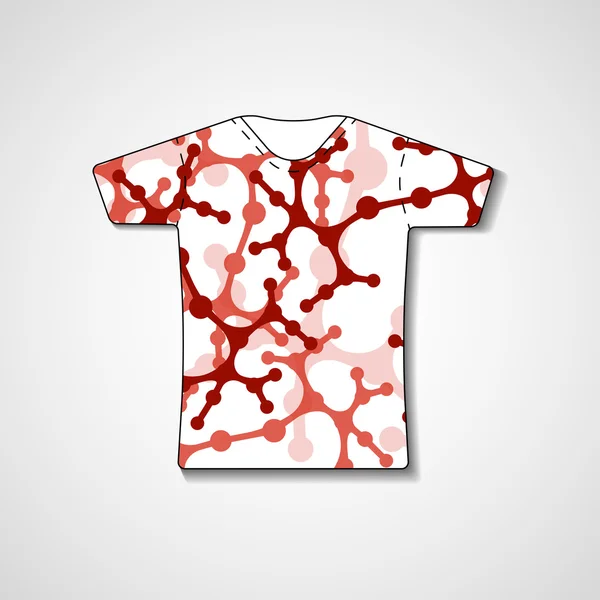 Illustration abstraite sur t-shirt — Image vectorielle