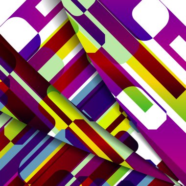 soyut kare illüstrasyon