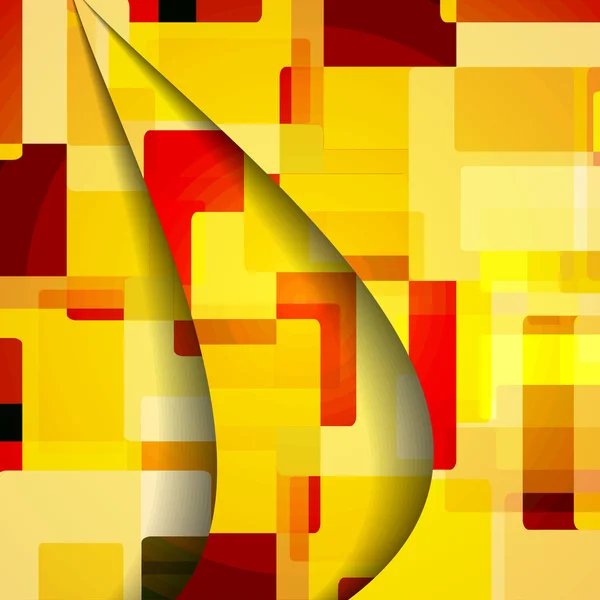 Illustration carrée abstraite — Image vectorielle