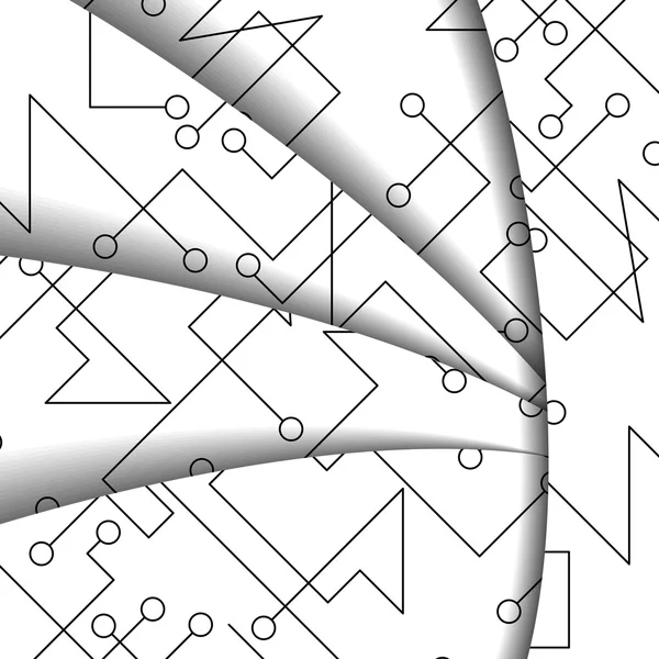 Illustrazione circuito stampato — Vettoriale Stock