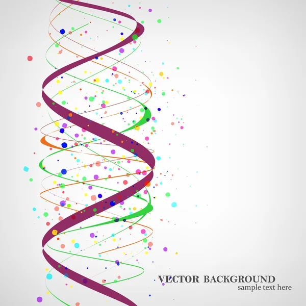 Illustrazione della molecola del DNA — Vettoriale Stock