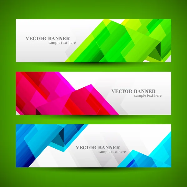 Establecer banner ilustración abstracta — Vector de stock