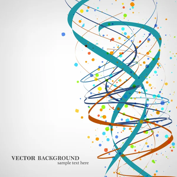 DNA molekylen illustration — Stock vektor