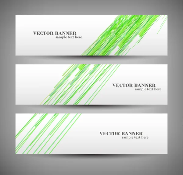 Establecer banners ilustración abstracta — Vector de stock