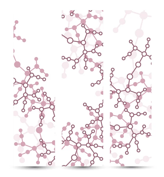 Bandiere del DNA per il design — Vettoriale Stock