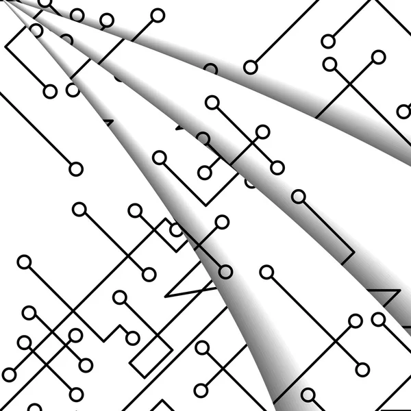 Illustration de carte de circuit — Image vectorielle