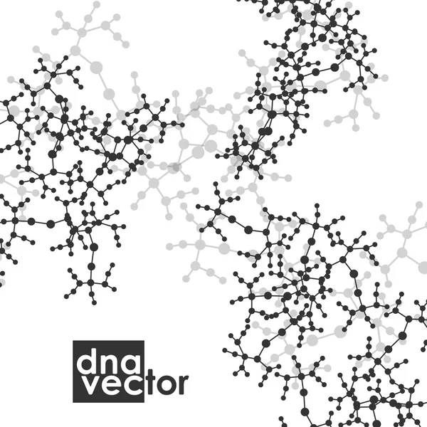 Molekyl bakgrund illustration — Stock vektor