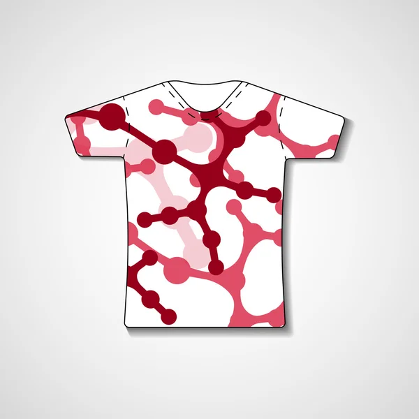 Ilustração abstrata na t-shirt —  Vetores de Stock