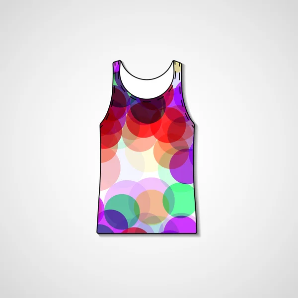 Abstract illustration on singlet — Stock Vector