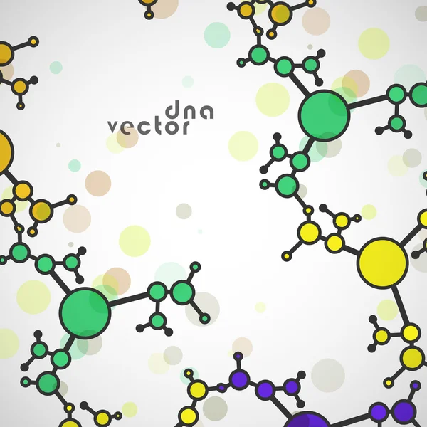 Molecule background colorful illustration — Stock Vector