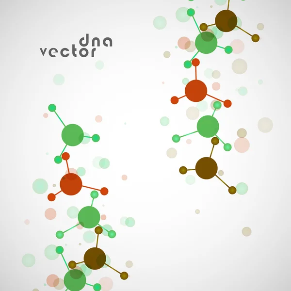 Fond de molécule, illustration colorée Vecteurs De Stock Libres De Droits