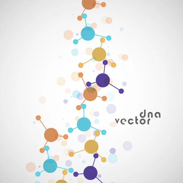 Fond de molécule, illustration colorée Graphismes Vectoriels