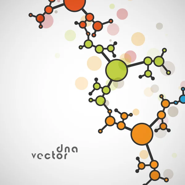 Fond de molécule, illustration colorée Vecteur En Vente