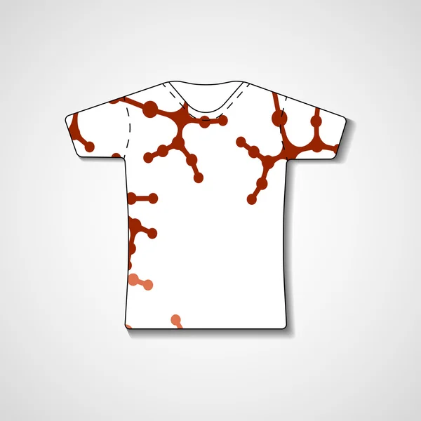 Illustration abstraite sur t-shirt — Image vectorielle