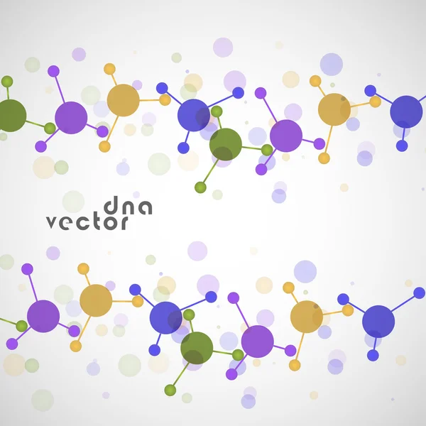 Molécula fundo colorido — Vetor de Stock