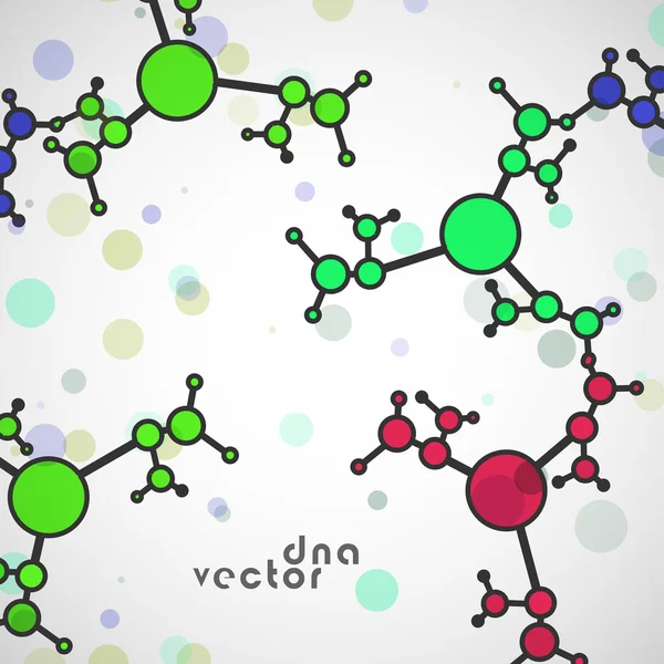 Molekül colorfu Hintergrund — Stockvektor