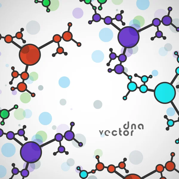 Molecule background illustration — Stock Vector