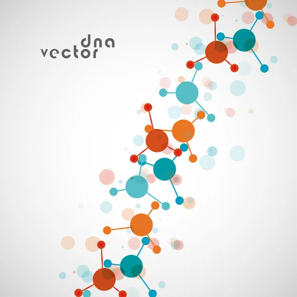 Molecule background, colorful illustration — Stock Vector