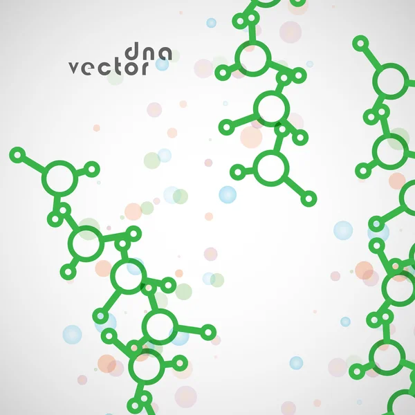 Fundo da molécula, ilustração colorida — Vetor de Stock