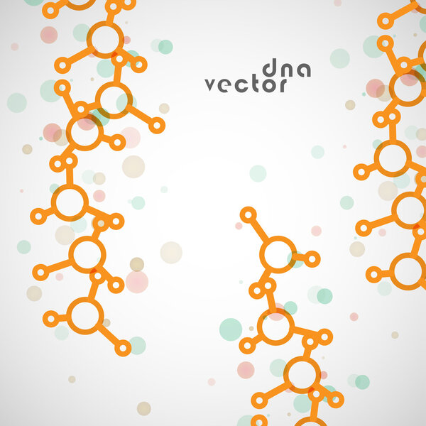 Molecule background, colorful illustration